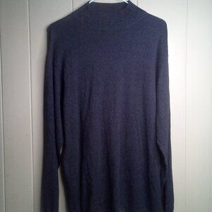 Izod Lightweight Sweater Shirt M Long Sleeve Dark Gray